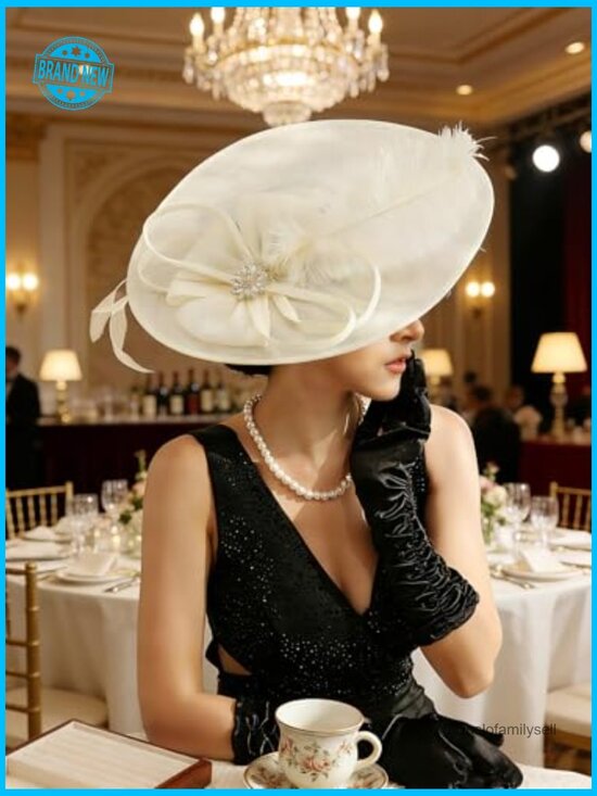 Elegant Flower Mesh Feathers Fascinator Hat Derby Wedding Cocktail Headband
